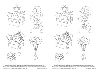 No Stamp  Baskets & Flowers product image